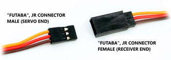 Etronix 15cm 22AWG Futaba Straight Battery Wire ET0745 Lead Male RC connector