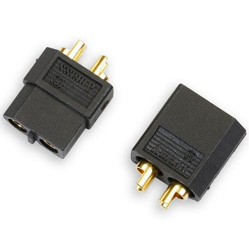 Etronix XT-60 Connector 1 Male & 1 Female Black ET0796BK XT60 Pair RC Plug