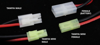 Etronix Male EL Connector To Female Micro Tamiya Adaptor ET0824 2 pin plug Mini