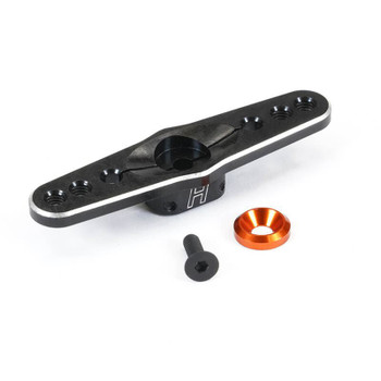 Fastrax 24T Black Aluminium Double Servo Horn (HiTec) FAST317B Arm 45mm RC