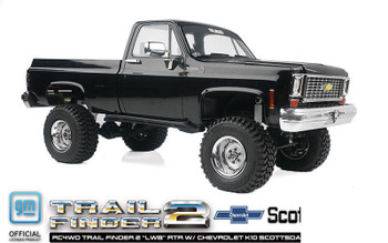RC4WD Trail Finder 2 LWB RTR w/ Chevrolet K10 Scottsdale Body BLACK Z-RTR0067
