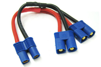 Etronix Battery Harness For 2 Packs In Parallel Adaptor ET0705 EC3 14Awg Wire