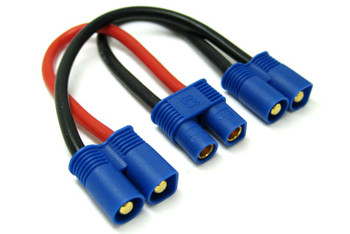 Etronix Battery Harness For 2 Packs In Series Adaptor ET0706 EC3 14Awg Silicone