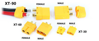 Etronix XT-60 Connector Male / Female 10 Pack ET0797 XT60 Pairs RC Plug YELLOW