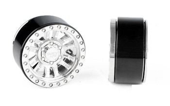 RC4WD Dirty Life 1.7" Canyon Pro Beadlock Wheels Z-W0052 6 Twin Spoke CHROME
