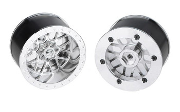 RC4WD Moto Metal 2.2" Siege Deep Dish Beadlock Wheels Z-W0078 CHROME Twin Sk