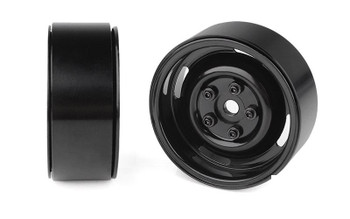 RC4WD Landies Vintage 1.9" Stamped Steel Beadlock Wheels Z-W0136 BLACK Landy