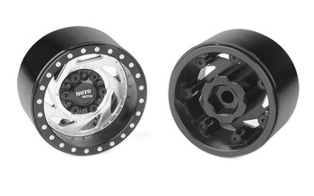 RC4WD Moto Metal 1.7" Change Up Deep Dish Beadlock Wheels Z-W0354 Silver/Black