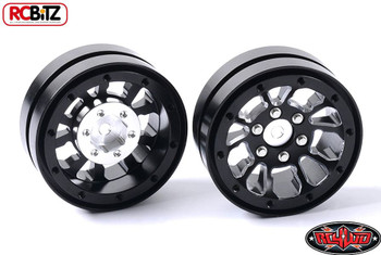Black 1.9 Universal Beadlock Wheel D2 Z-W0181 RC4WD Moduler BUILD YOUR WAY
