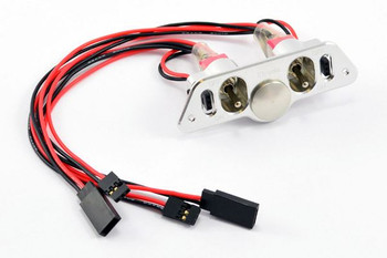 Etronix Dual Power Switch Fuel Dot Charge JR ET0770-4 8.4v 22AWG Toggle Bulkhead Etronix Dual Power Switch Fuel Dot Charge JR ET0770-4 8.4v 22AWG Toggle Bulkhead