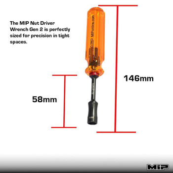 MIP 8.0mm Nut Driver Wrench, Gen 2 MIP9805 8mm Socket drill but RC SLW Hubs