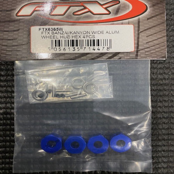 FTX Banzai Kanyon Zorro Wide Alum Wheel Hub Hex (4) 5.5mm FTX6365W Hubs Pin