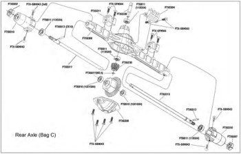 FTX Outlaw Kanyon Zoro Rear Axle Driveshaft Long FTX8318 output internal shaft