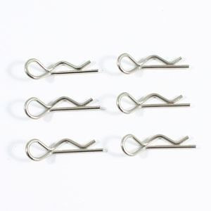 FTX Body Clip MEDIUM Size x6 FTX6550 R Shell Retainer Pins 24mm long 6mm ring RC