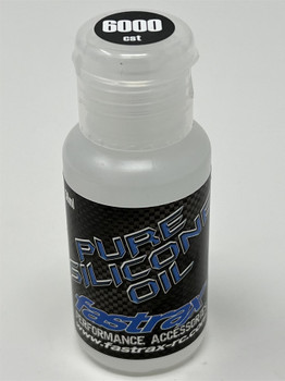 Fastrax Racing Pure Silicone Diff Oil 6000cst FAST61-6K Gears 50ml easy pour RC