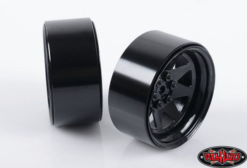 Pair of 2.2" Black beadlock wheels. Sold as a set of four.