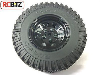 D90 Gelande 2 II G2 Spare Wheel & Tyre Tire Black 5 lug Waggon Wheel Dirt Graber