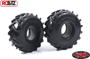 Pair Mud Basher 2.2 Scale Tractor Tires RC4WD Large MUDDING Tyre Z-T0129 Basher