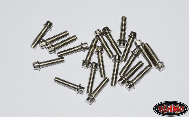 RC4WD Miniature Scale Hex Bolts (M2 x 8mm) SILVER Z-S0423