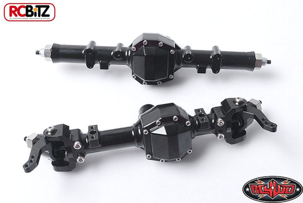 D35 Scale Front & Rear METAL Complete Axle Set BLACK NARROW RC4WD Z-A0090 RC
