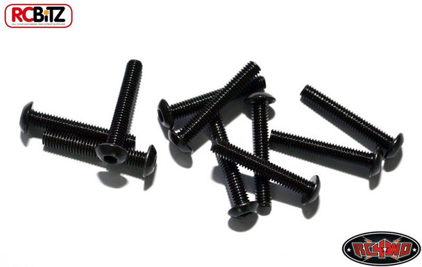 Steel Button Head Cap Screws M3 x 18mm 10 BLACK TF2 G2 Hex RC4WD Z-S0657 RC