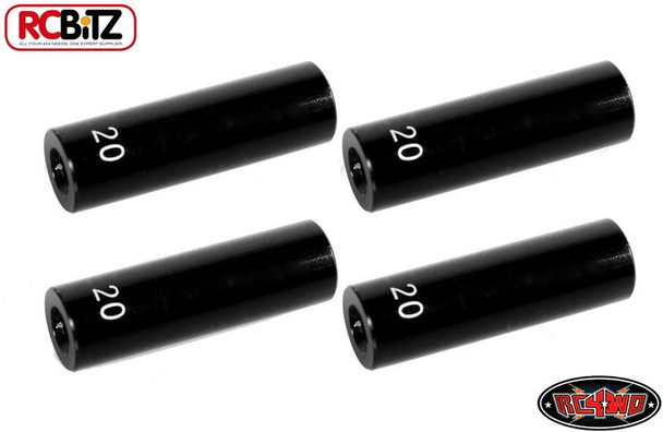 CLEARANCE 30% DISCOUNT 20mm 0.78" Internally Threaded Aluminum Link BLACK 4 RC4WD Suspension Z-S1457