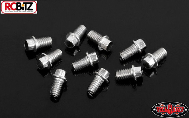 RC4WD Miniature Scale Hex Bolts M2.5 X 4mm x10 SILVER Z-S1563 Detail M 2.5 4 mm