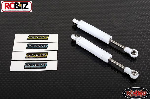RC4WD Superlift Superide 80mm Scale Shock Absorbers Z-D0012 White w/ Decals