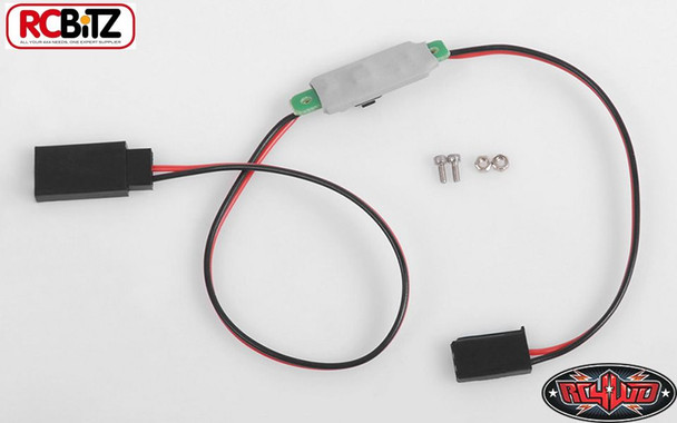 RC4WD Mini ON OFF Switch For Lighting Unit Bars Receiver Plugs 12' Z-E0081 11.1v