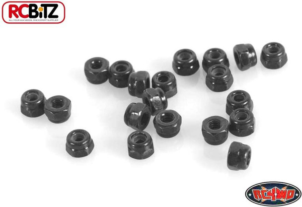 Nylock Nuts M2 BLACK rc RC4WD Z-S0906 G2 18th scale wheel Nut