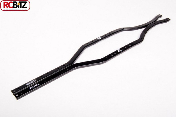 CLEARANCE 30% DISCOUNT Axial SCX 10 Chassis Rail Set 2 METAL C channel rails BLACK SCX10 Scale AX30502 RC