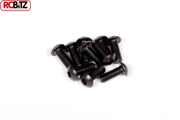 Axial M3 x 8mm Hex Socket Button Head Screws BLACK 10 SMT10 SCX10 II AXA114