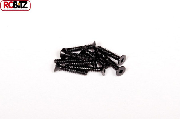 CLEARANCE 30% DISCOUNT Axial 3 x 16 mm Hex Socket Tapping Flat Head BLACK 10 AXA0467 Countersunk