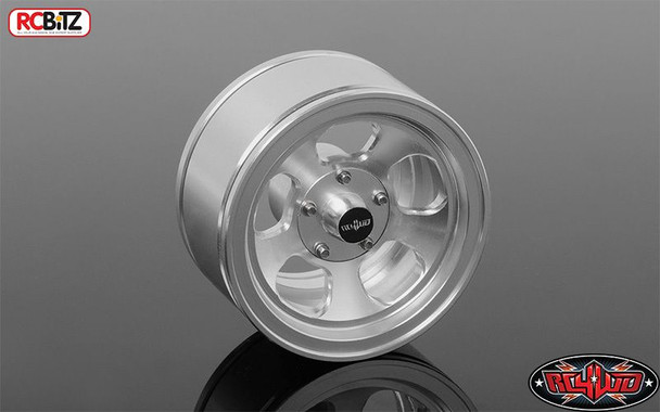 Truckie 1.55" Beadlock Wheels inc scale hubs SILVER RC4WD Z-W0233 Alluminium RC