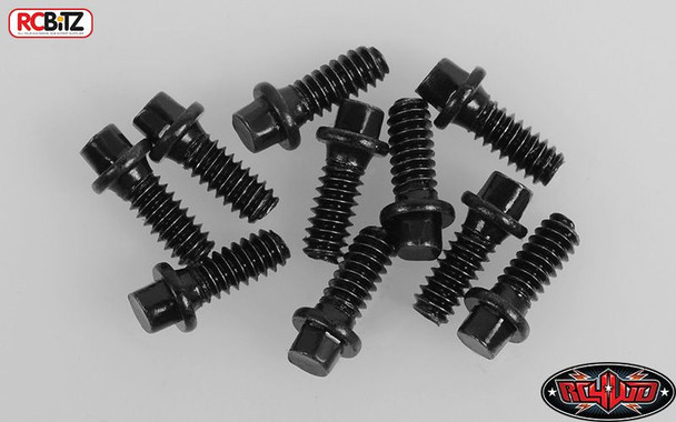 RC4WD Miniature Scale Hex Bolts M1.6 x 4mm BLACK Z-S1614 Fit wheels D44 Diff RC