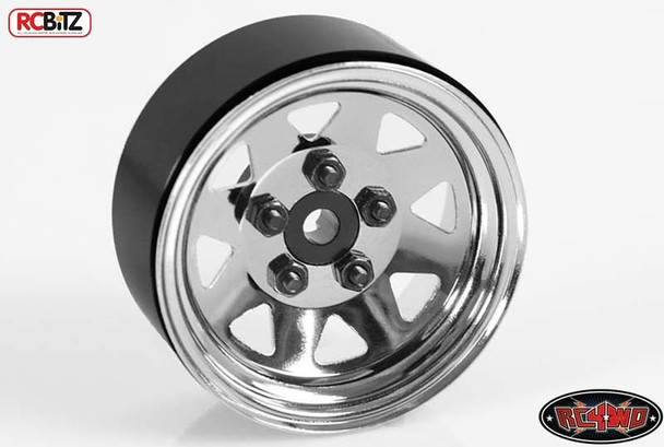 5 Lug Wagon 1.9 scale Steel Stamped Beadlock Wheel CHROME Pin One RC4WD Z-Q0040
