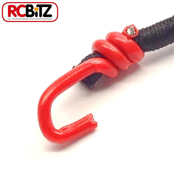 Pair 2 Small Scale Scaler Bungee Cords Tie Securing Straps 130 [Red]