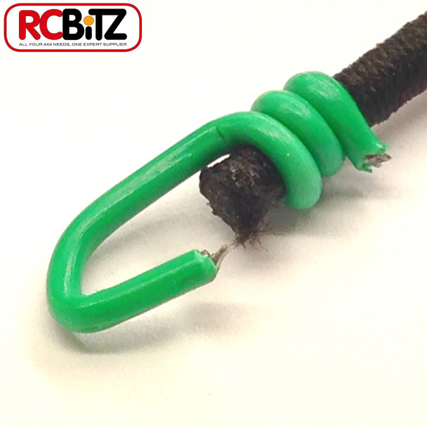 Pair 2 Small Scale Scaler Bungee Cords Tie Securing Straps 130 [Green]