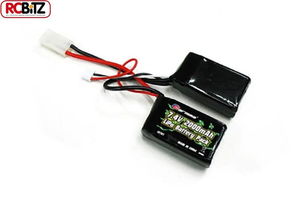 Carisma LiPo Saddle Battery for GT14B 7.4v 2000mah CA14761 2S