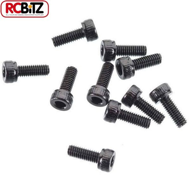 Axial CAP HEAD M3 x 8mm BLACK Oxide 10 EXO Buggy AXA084