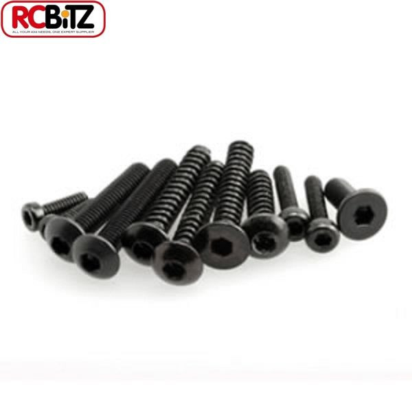 Axial HEX Socket Tap Flat Head M3 x 12mm BLACK 10 AXA466 Gearbox mount