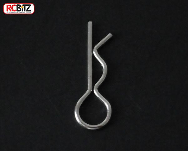 CLEARANCE 30% DISCOUNT Silver Steel Large Body Clips x 10 1.40mm Pins R-Clips RC4WD Z-B0018
