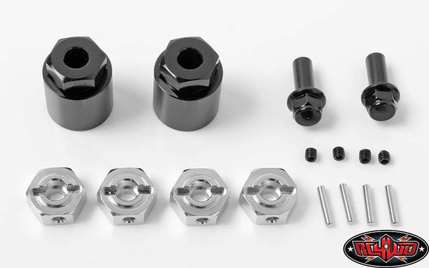 Rear Wheel Adapters to run STANDARD 12mm Hex Whels 1/10 Axial Yeti RC4WD Z-S1604