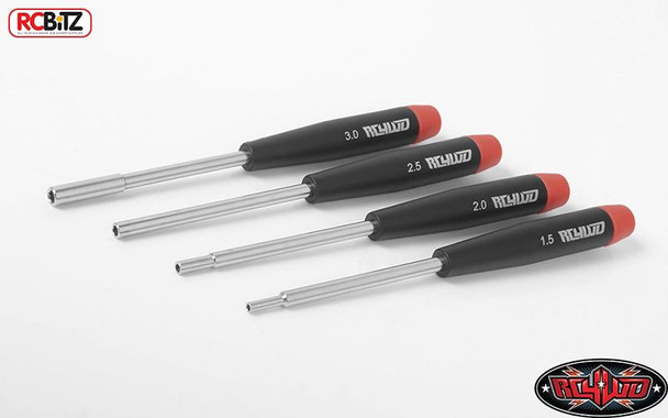 RC4WD 4pc Precision Metric Hex Nut Driver Set Minature Scale Bolts Z-F0030 Tool