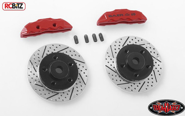 RC4WD Baer Brake Systems Rotor & Caliper Set 1.9" 5 Lug Steel Wheels Z-S1712 RC