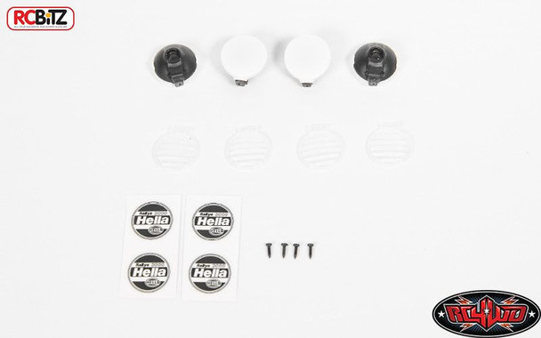 1/10 Hella Style Lights w/ Covers 4 Buckets Spot Fog Roll Bar Cchand VVV-C0365