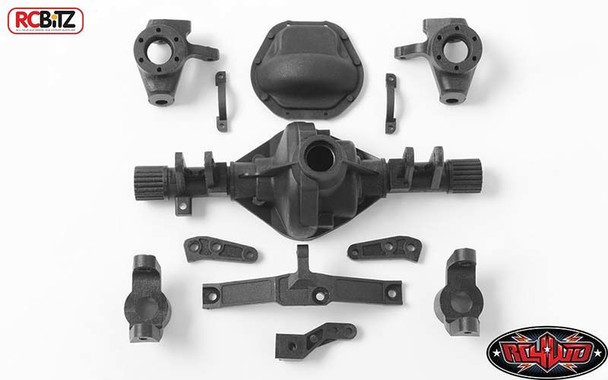 D44 Plastic FRONT Axle Replacement Parts C-Hub Knuckles case Truss RC4WD Z-A0119