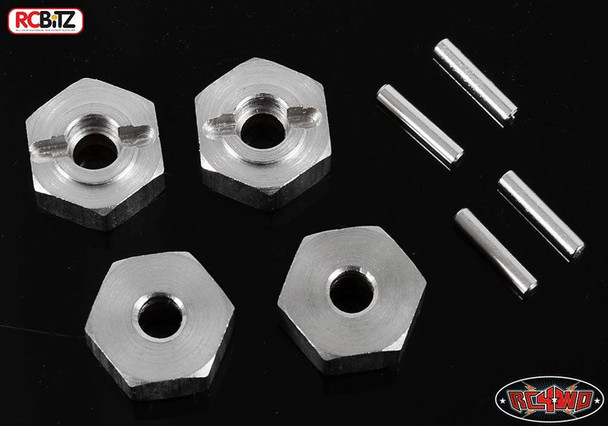 RC4WD Ally 12 mm Axle Wheel Hexes 5.76mm Hex Z-S0239 inc pins G2 TF2 SCX10 II