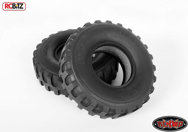 2 DUKW 1.9" Military Style Offroad Tires RC4WD X3 Z-T0011 Open BAR tread for mud