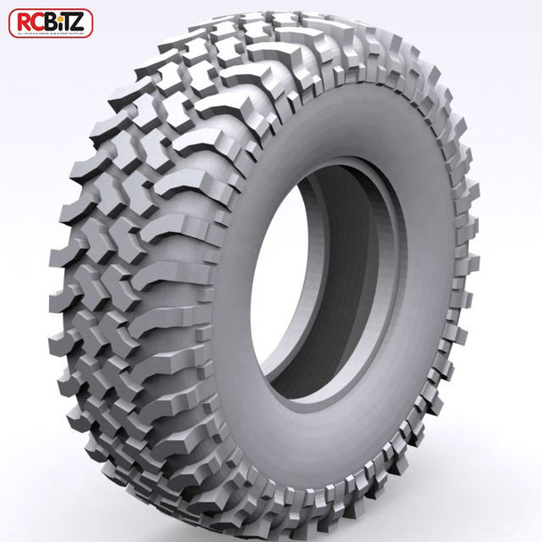 Mud Thrashers 1.9" Scale Tires RC4WD w/ Foams CLASS 1 Nice scale tread Z-T0051